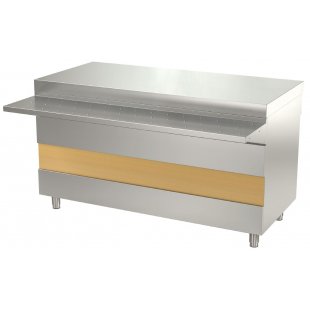 Hot drinks counter Atesi Riviera 1500 in without shelf