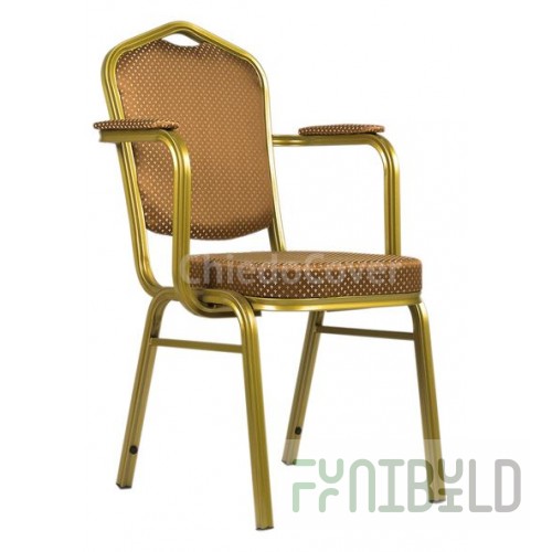 Chair on a metal frame Hit 25mm with armrests