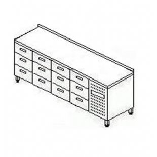 Refrigerated table TMM SKhSB-2/12Ya (2280x600x870)