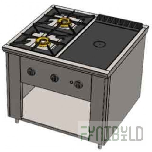 Gas stove Vulcan PRG-IIA-2C 8222