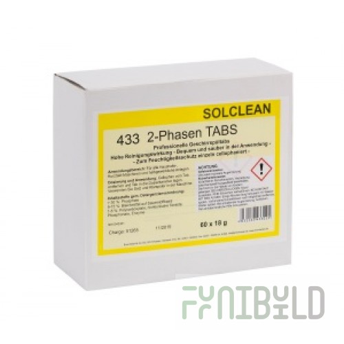 Cleaning agent in tablets Solclean 433 2-Phasen tabs