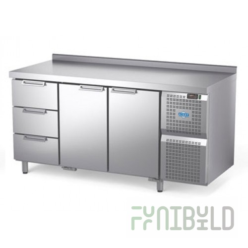 Cooled table Atesi Dixon STX-3/1670M with drawers