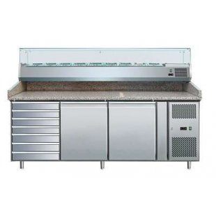 Cooleq PZ2610TN-VRX380 Pizza Refrigerator Table