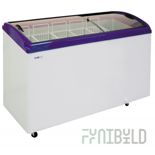 Chest freezer Italfrost CF500C curved glass