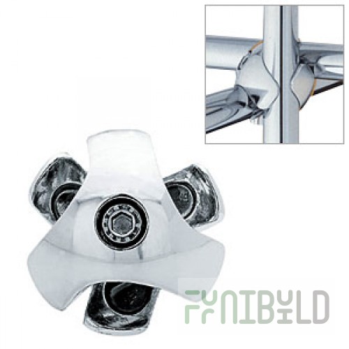 JK 001 - Cross 3-pipe connector