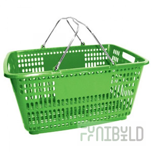 PL-210 - Plastic basket, 30 l (without plastic on handles)
