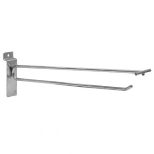 F 344 \ Double hook for price tag holder on economy panel