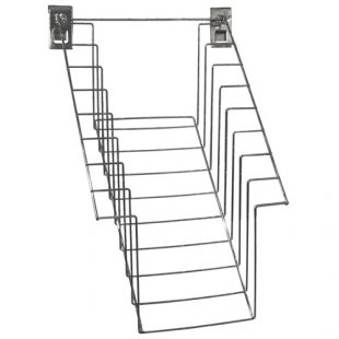 TZ 107 \ Wall-mounted shelf for trade grid (mesh) 8 compartments