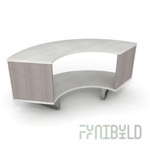 PDM 007 - Podium - sector round chipboard 416x600 (R-814mm)