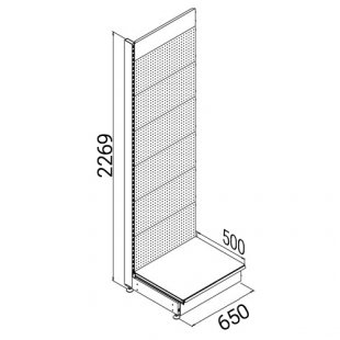 SK033 \ Wall-mounted shelving without shelves