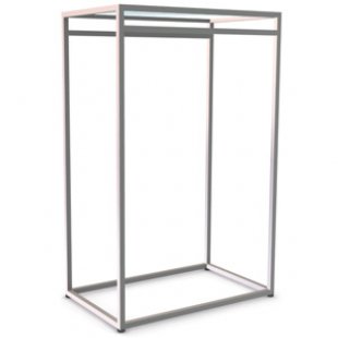 NK 204.GL \ 2-row hanger with transparent shelf L-900mm