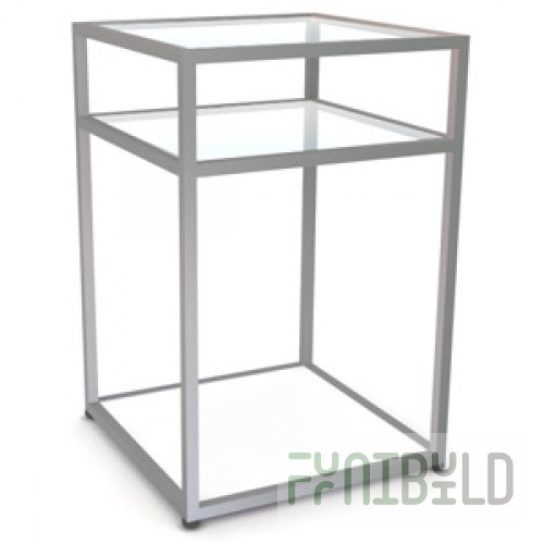 NK 306.MGL - 3-tier counter with matte shelves L600