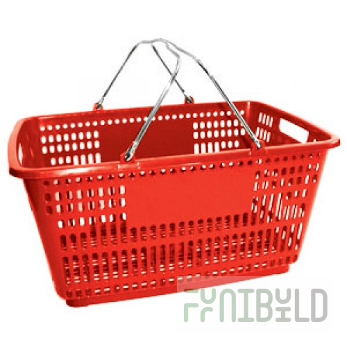 PL-210 - Plastic basket, 30 l (without plastic on handles)