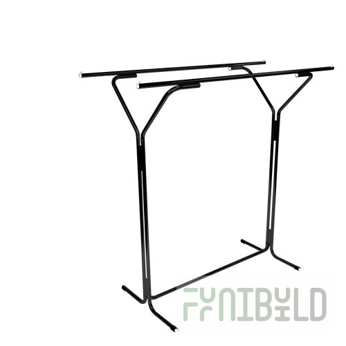 JVS-05 - Floor stand 2-row black
