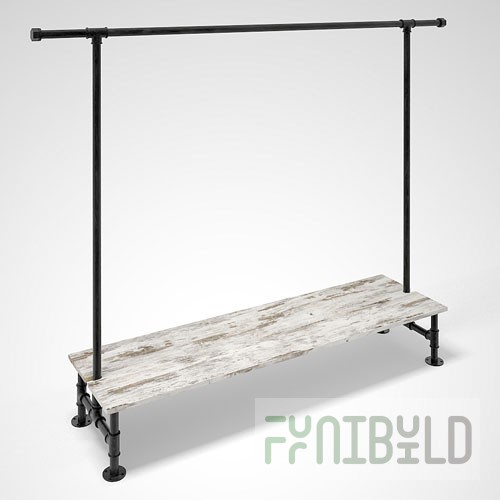 FIT 053 V2 - Shelf for hangers (rails) FIT 052 V2 and FIT 072