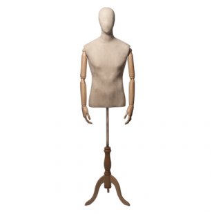 Originals 01 \ Torso Mannequin with Wooden Arms, Male