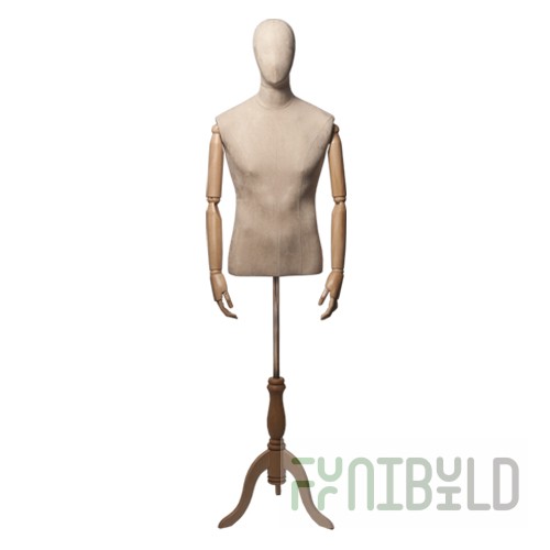 Originals 01 - Torso Mannequin with Wooden Arms, Male