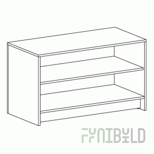 Pedestal with shelf <b>*</b>