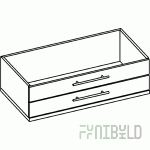 Octava 010 - Storage unit with drawers for Oct.002, Oct.003, Oct.004