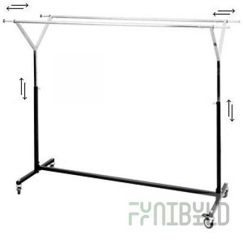 ST 019 B - Clothes hanger with reinforced wheels d-80 in