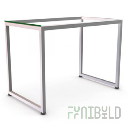 NK 502.GL - Table with transparent shelf L850