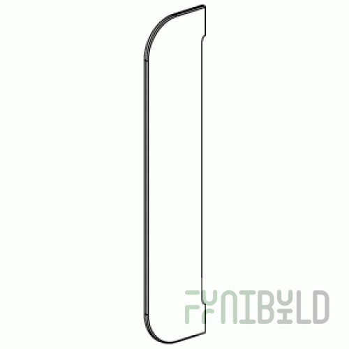 Slide 10 - Rounded back wall without decoration, extreme
