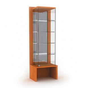 OVG60-VA \ Showcase with shelves and back wall made of frosted plexiglass