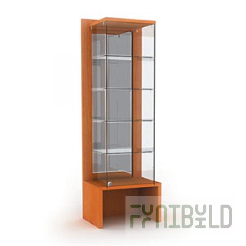 OVG60-VA - Showcase with shelves and back wall made of frosted plexiglass