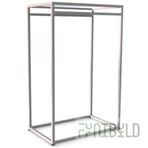 NK 204.MGL - 2-row hanger with matte shelf L-900mm