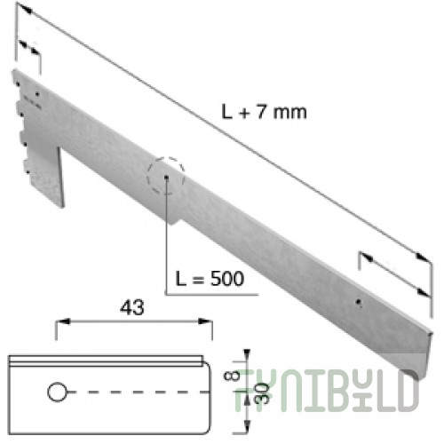 NX-24 - Reinforced shelf bracket