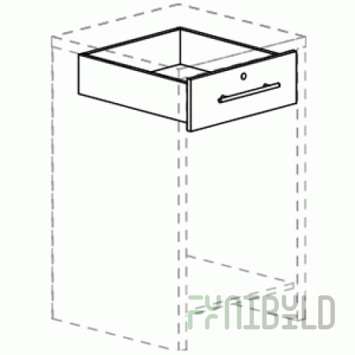 OVG55-U1.2 - Drawer with lock for corner internal counter