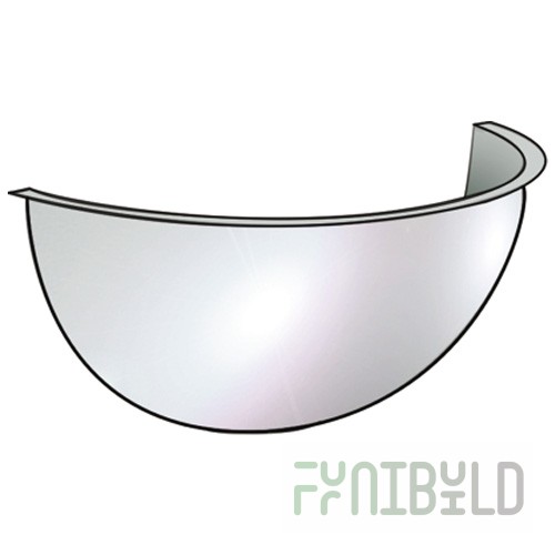 CMD(U)-60H - Dome mirror, 600 in (1/4 sphere)