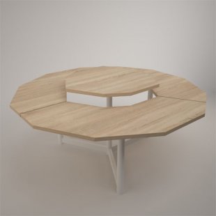 Two-tier demonstration table (chipboard)
