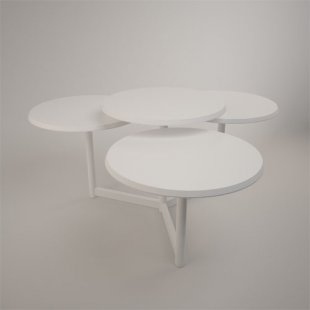 Two-tiered demonstration table (MDF with painting)
