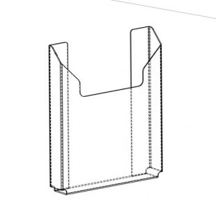 Wall pocket A5 (vertical, volumetric)