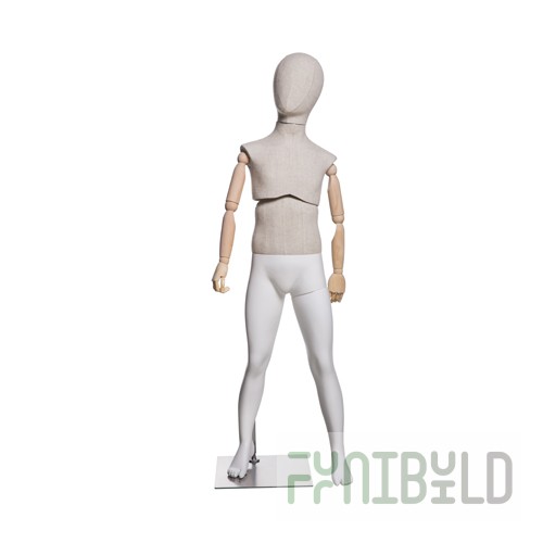 Atelier K-01 - Child's mannequin (with movable torso, wooden arms)