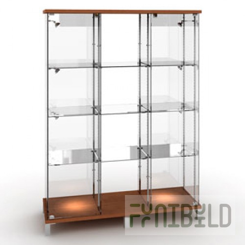 Octava 07 - Showcase with 3 shelves without lighting