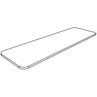 Upper shelf chipboard 700x360x16