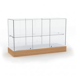 Glass top counter