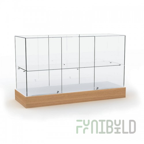 Glass top counter