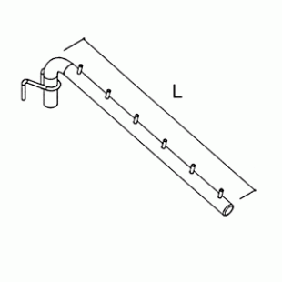 HP-42 \ Inclined holder 6 hooks for HP-8
