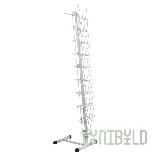 K010 LB-M - Narrow advertising stand "Office"