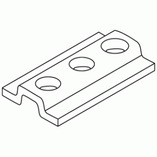 10-00-207 \ Insert plate for hinge ZS9004 for screw M5x8