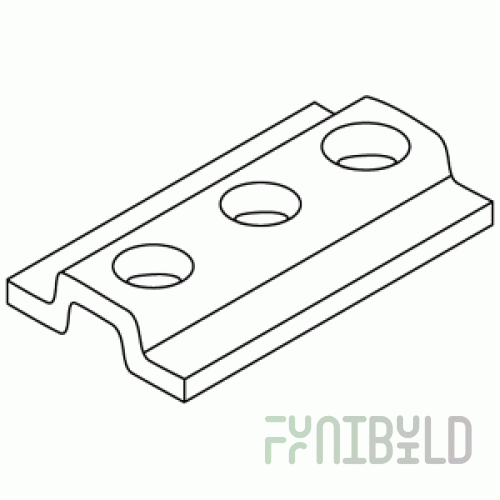 10-00-207 - Insert plate for hinge ZS9004 for screw M5x8