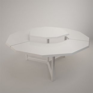 Two-tiered demonstration table (MDF with painting)