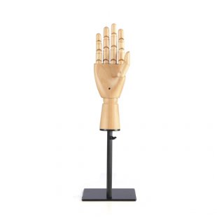 H-05B \ Hand mannequin on stand (wooden)