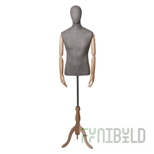 Originals 01 - Torso Mannequin with Wooden Arms, Male