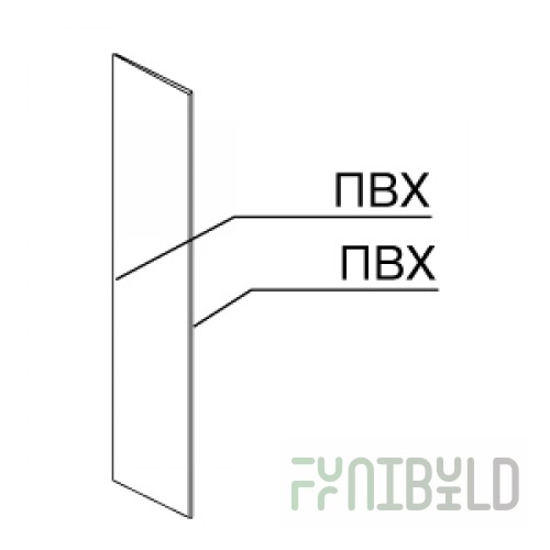 ST 001.005 - Side panel for double-sided shelving, central