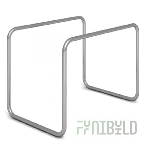 Table frame for shelf made of chipboard