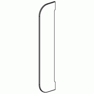 Slide 10 \ Rounded back wall without decoration, extreme